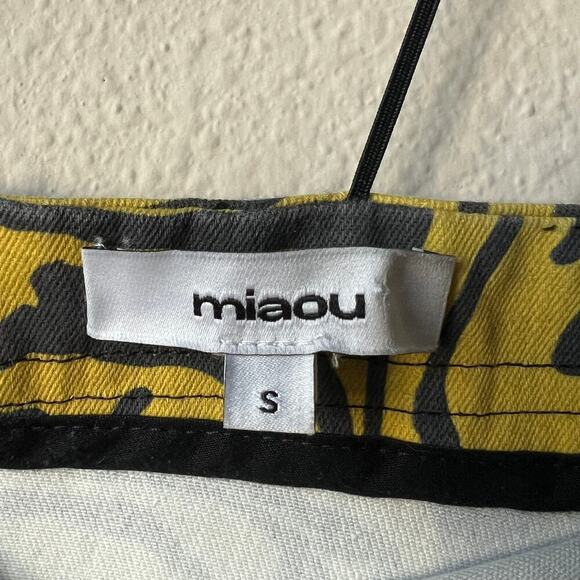 Miaou Lotte Mini Dress Yellow Zebra Size Small - Picture 5 of 6